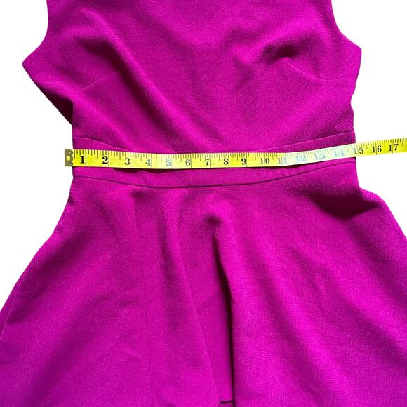 Eliza J Fuchsia Flutter Sleeveless Dress - Size 10 - Picture 6 of 11